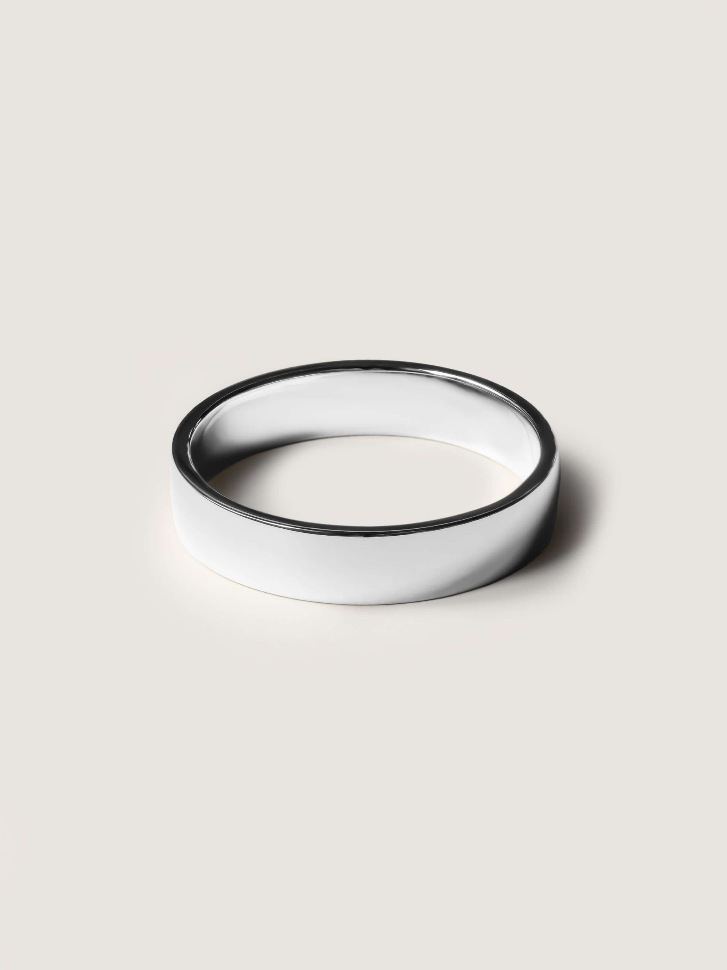 Classic 5mm Wedding Ring in White Gold