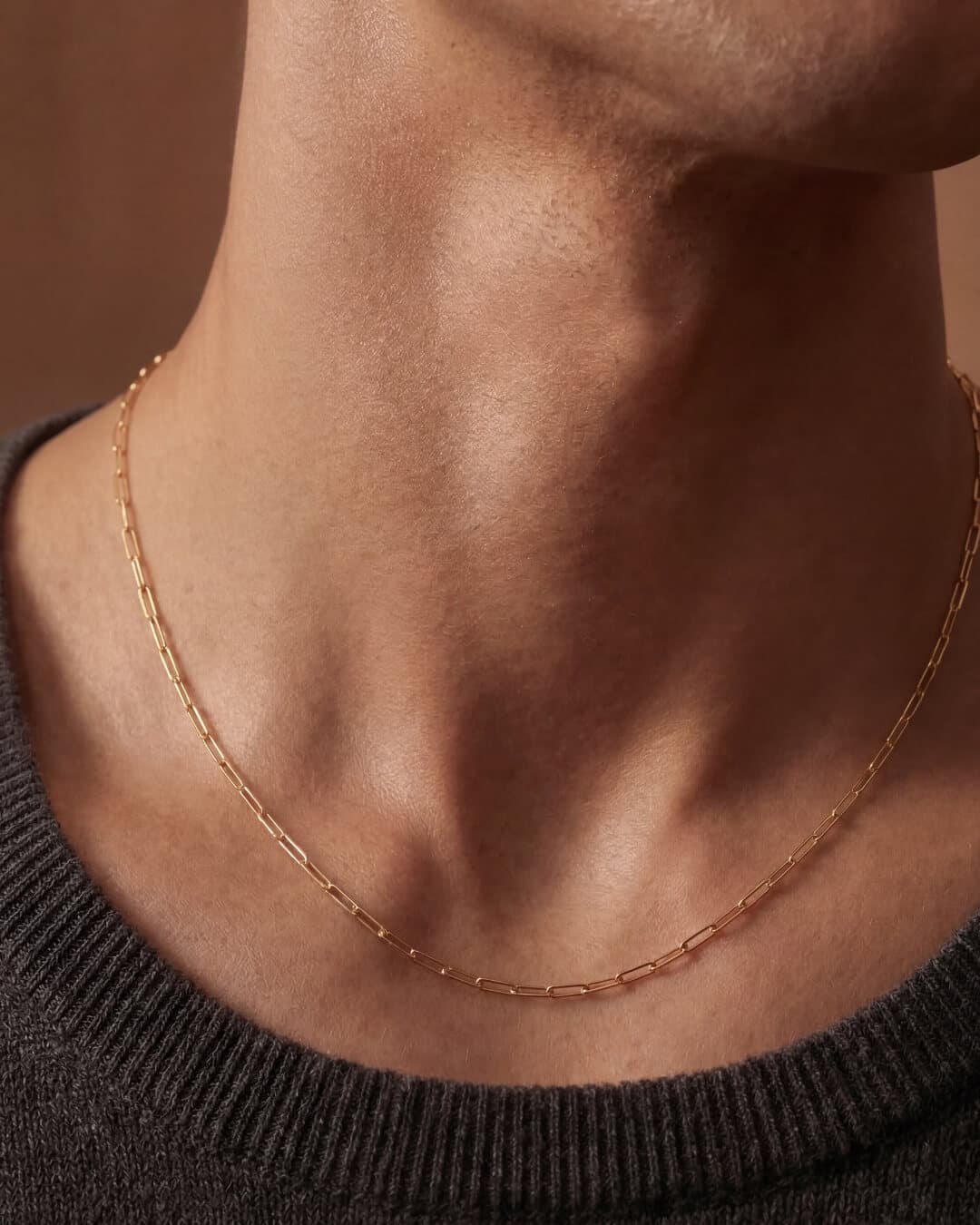 Paperclip Chain worn on man