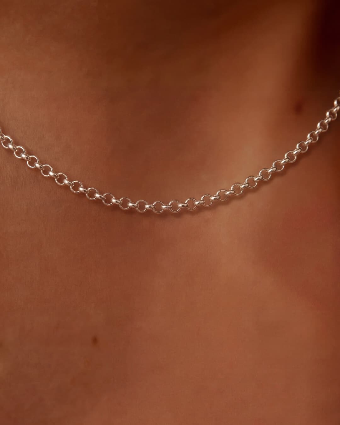 Rolo Chain in white gold