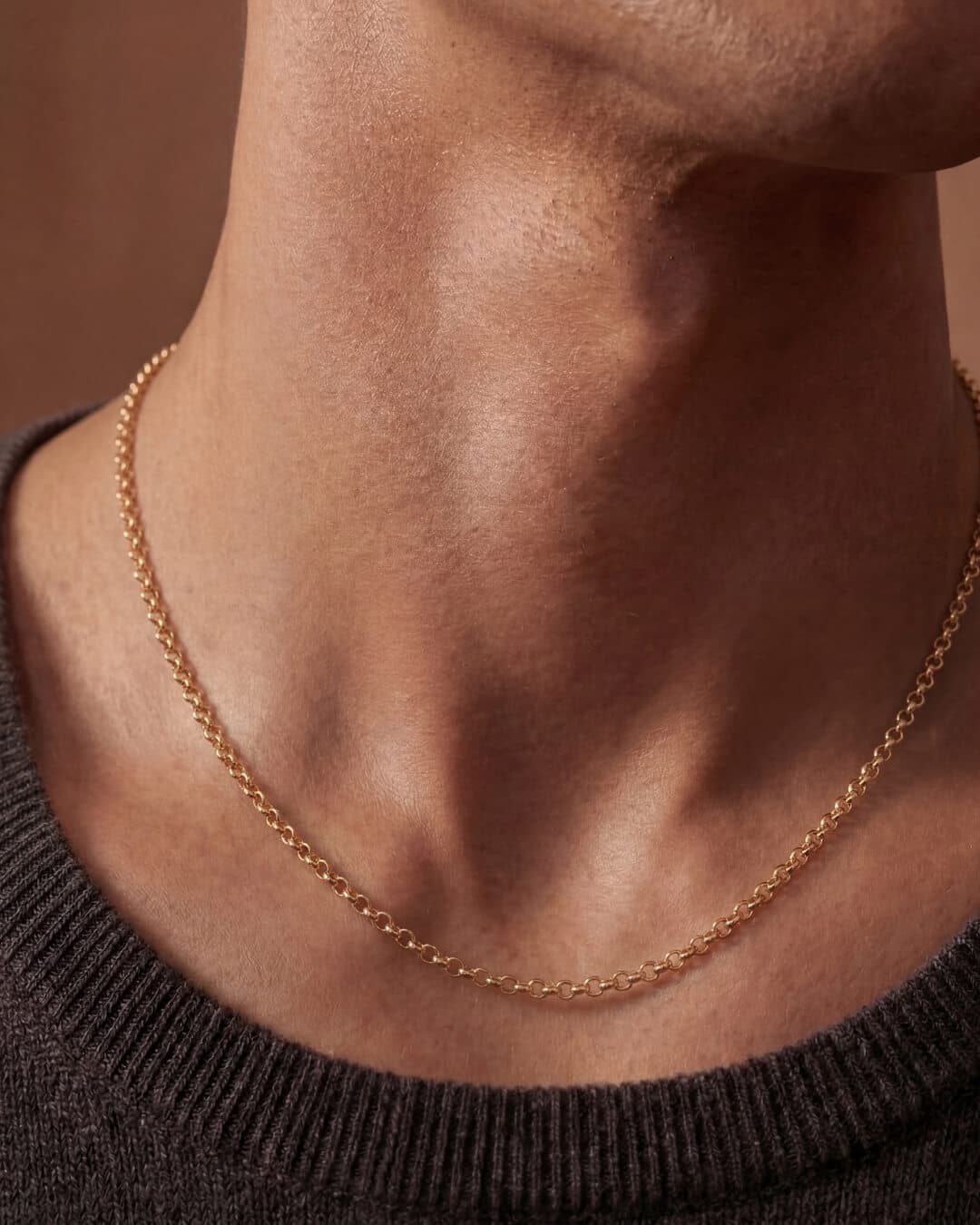 Rolo Chain worn on man