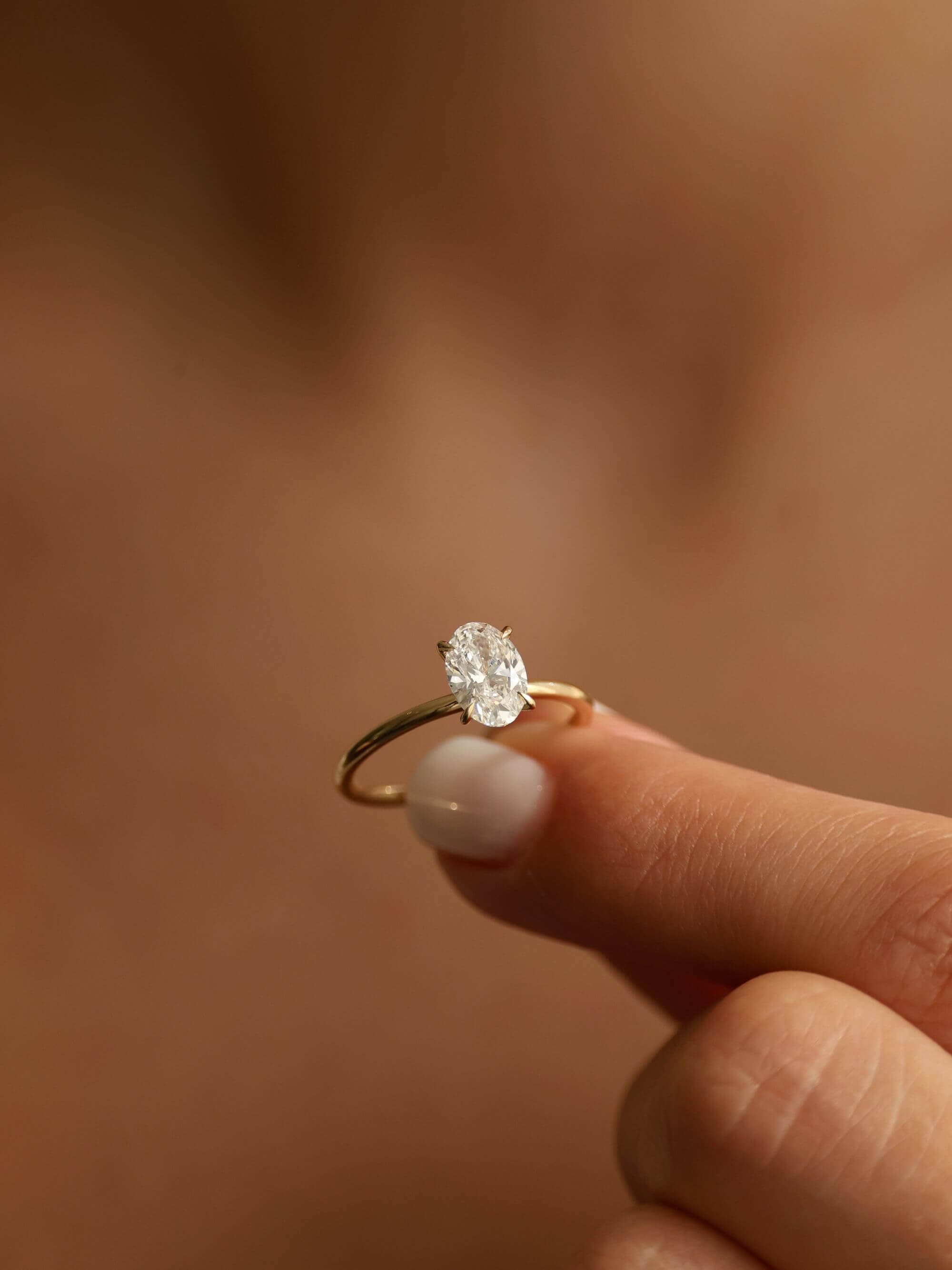 Classic Oval Cut Ring M on finger v2