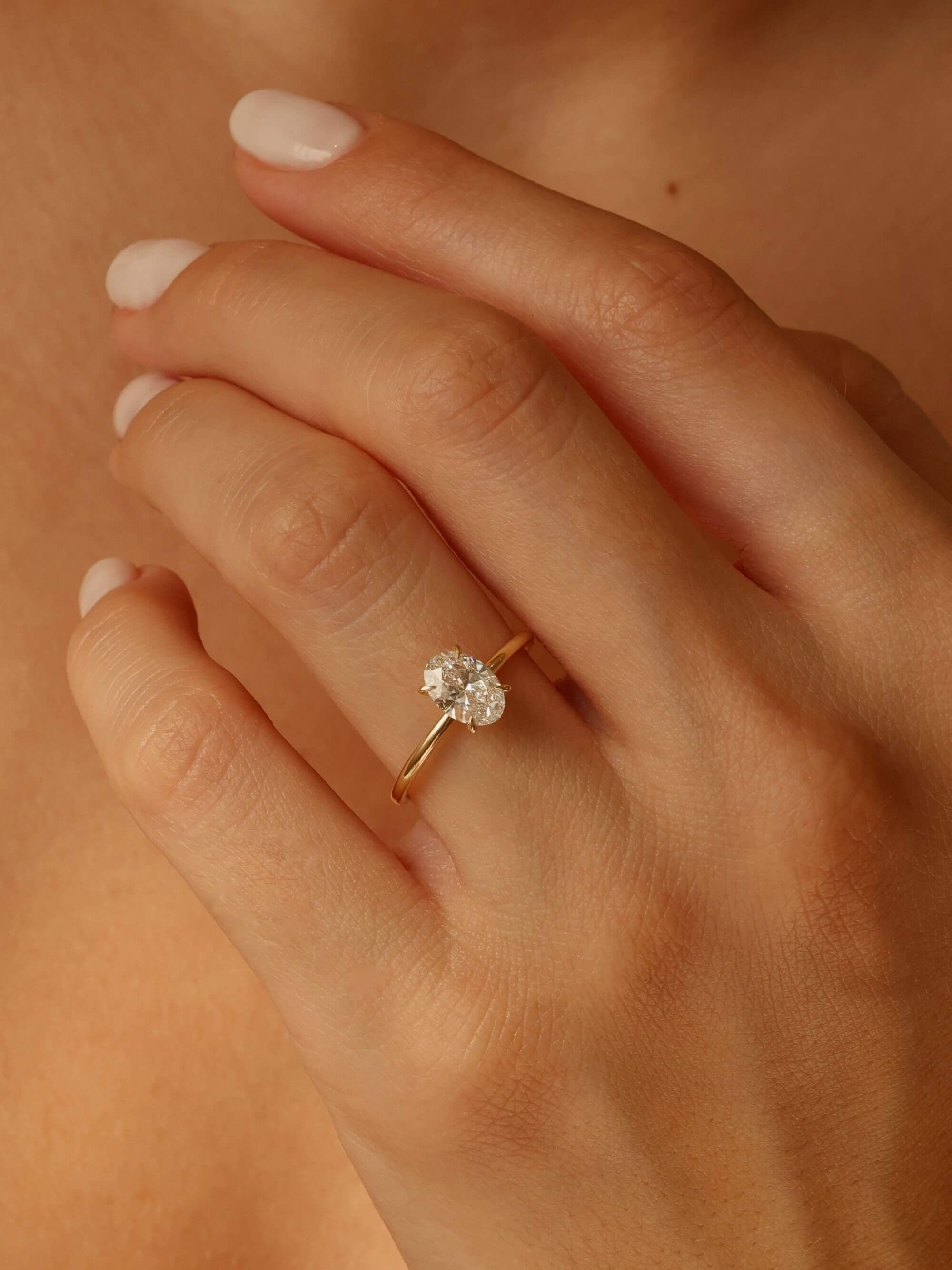 Classic Oval Cut Ring M on hand