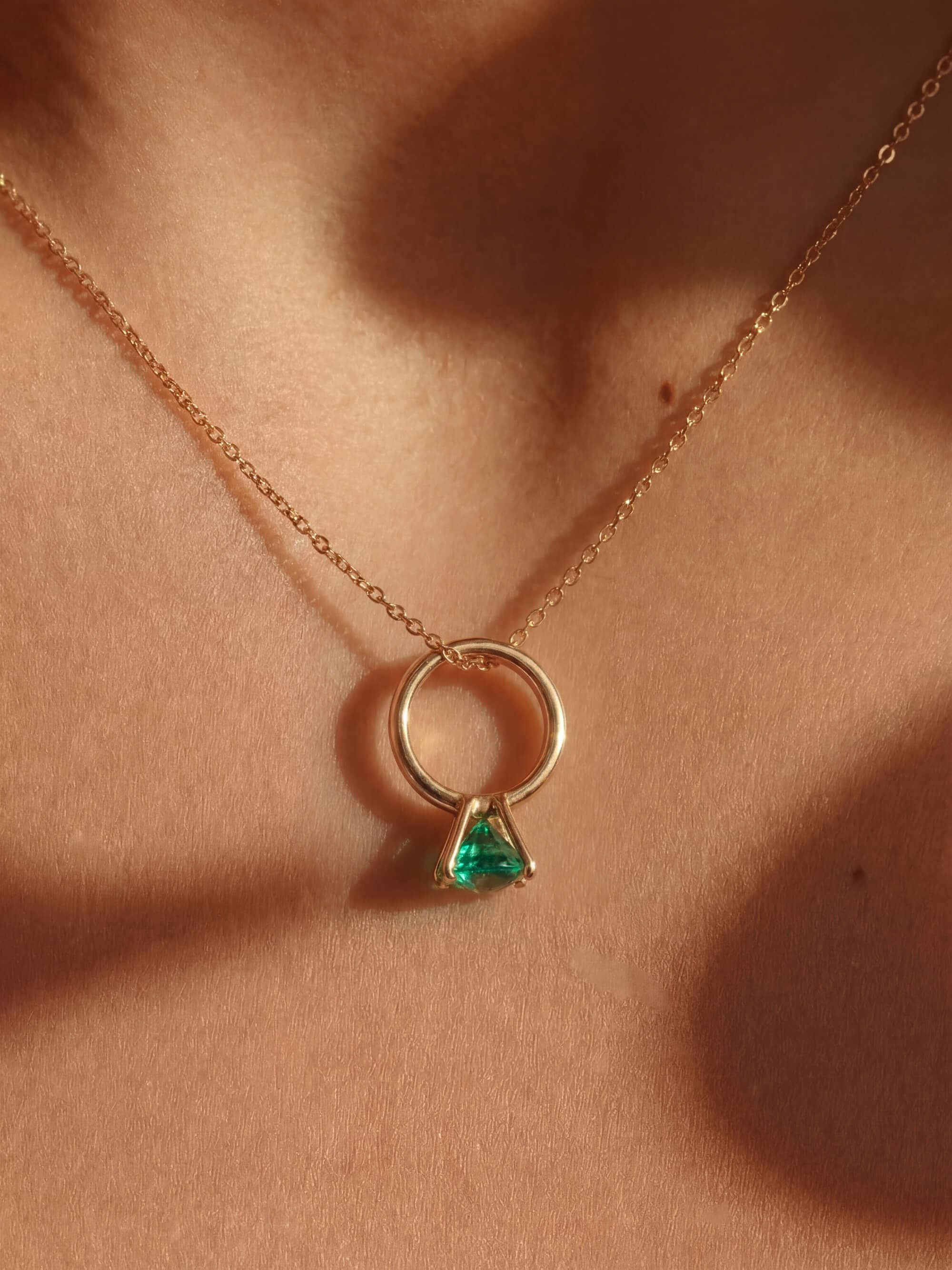 Mini Promise Pendant in yellow gold plated silver