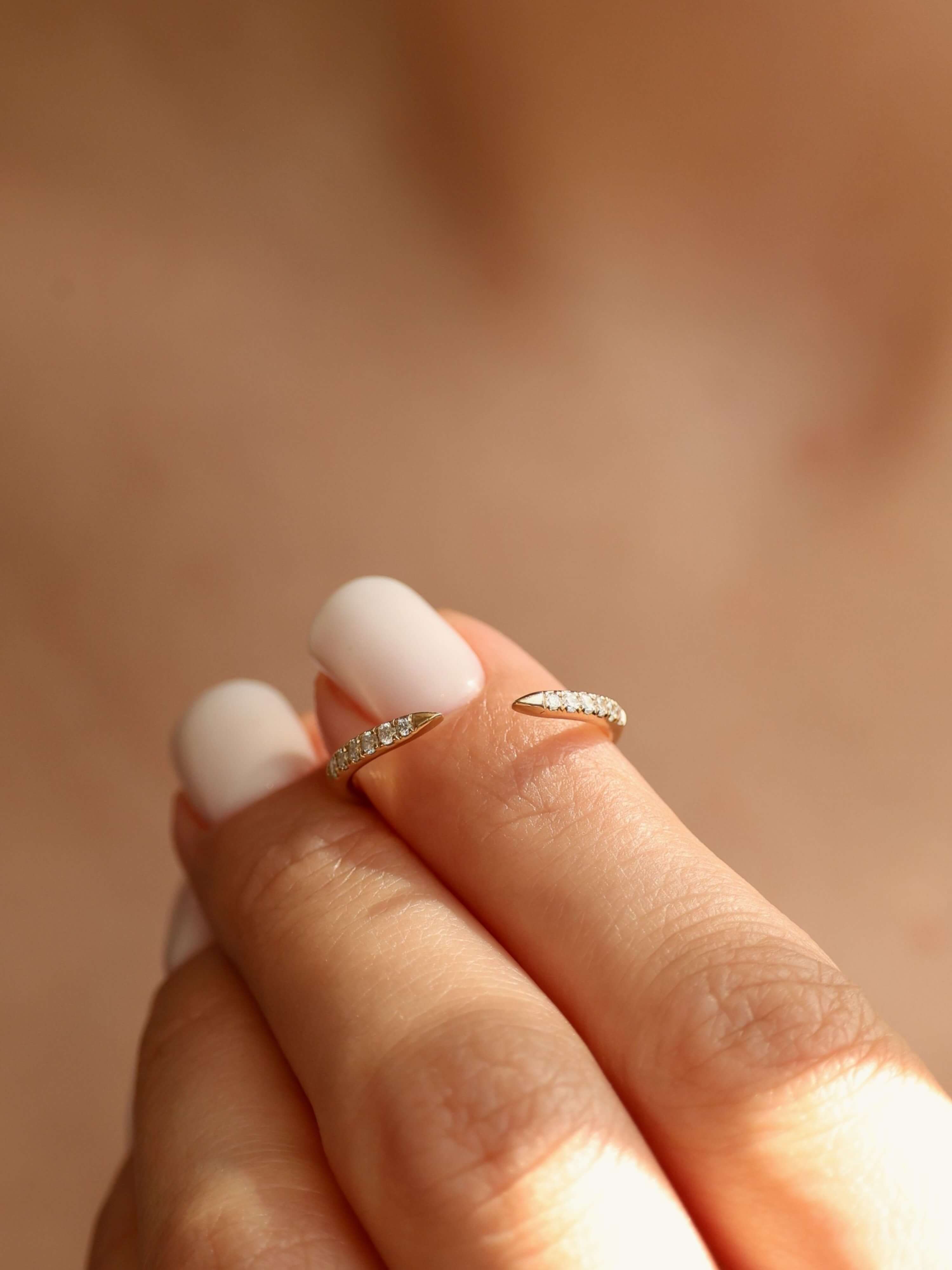Convergent Ring on finger