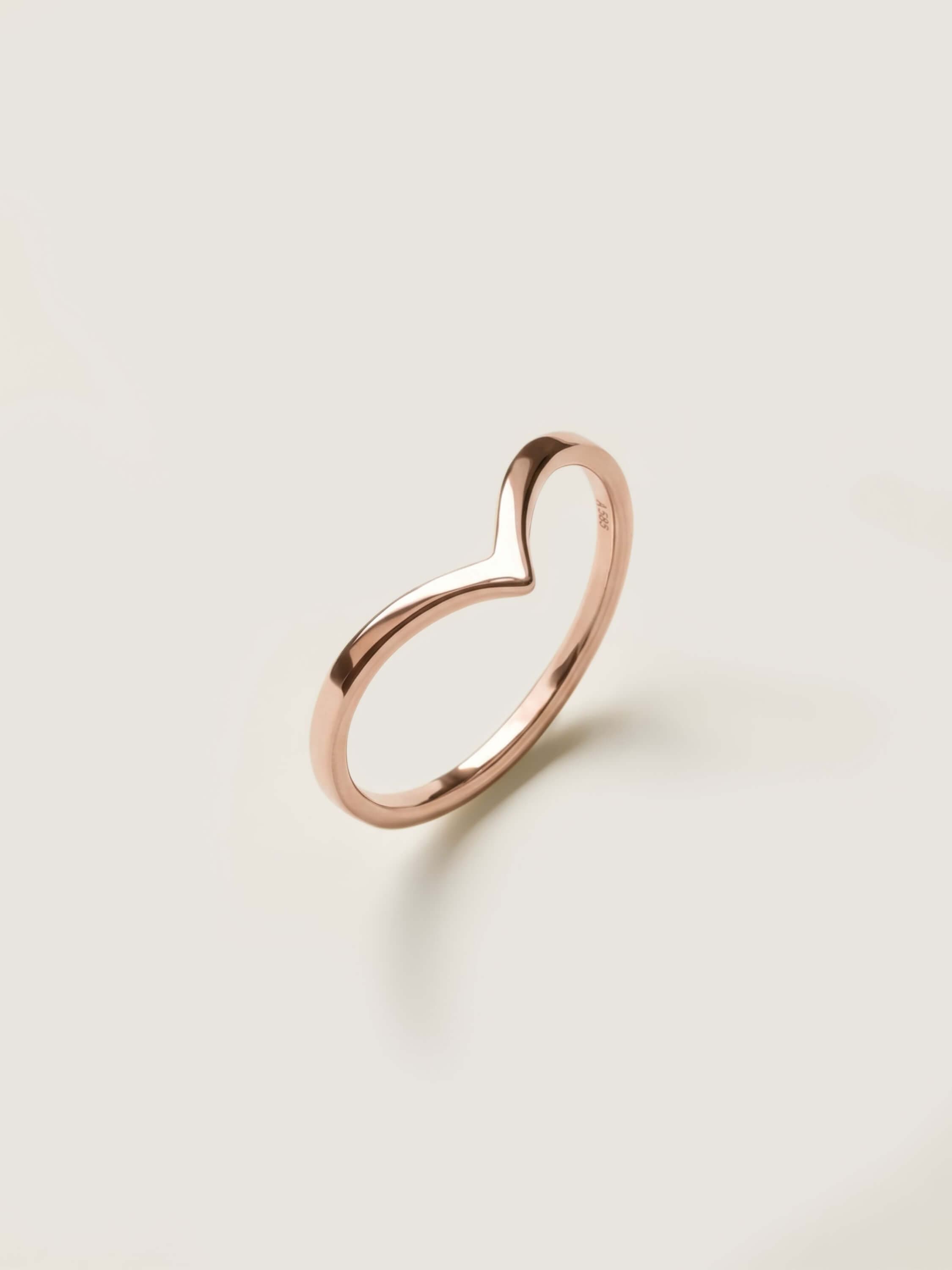 Women's Symbol Ring in rose gold