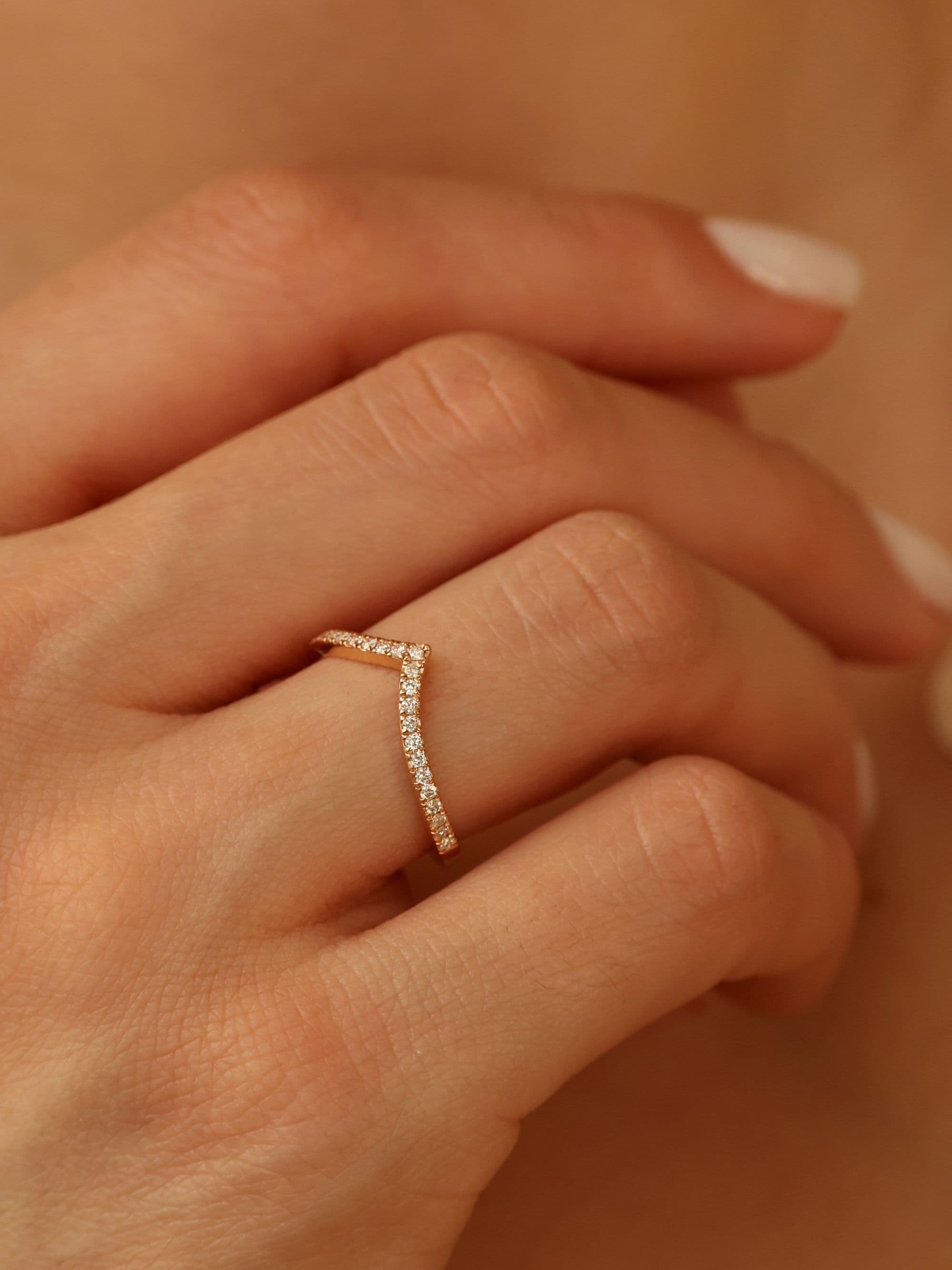 Women's Symbol Pavé Ring on hand