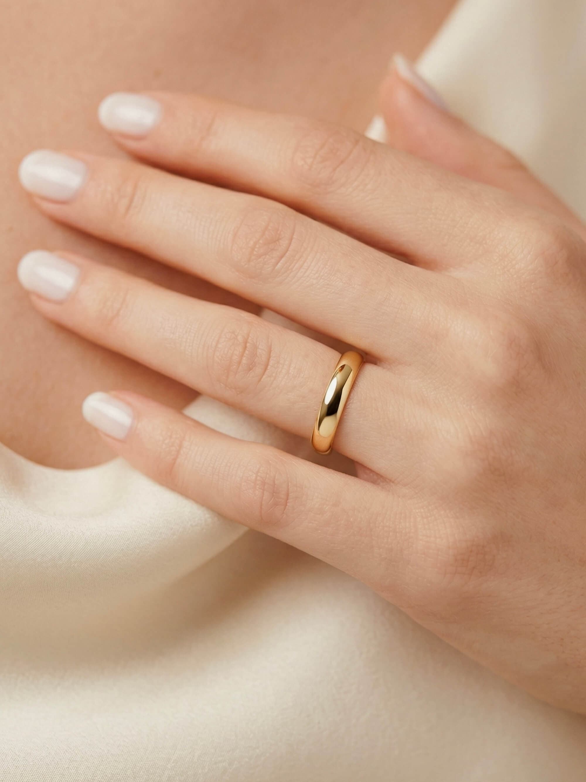 Classic 3mm hr Wedding Band on hand