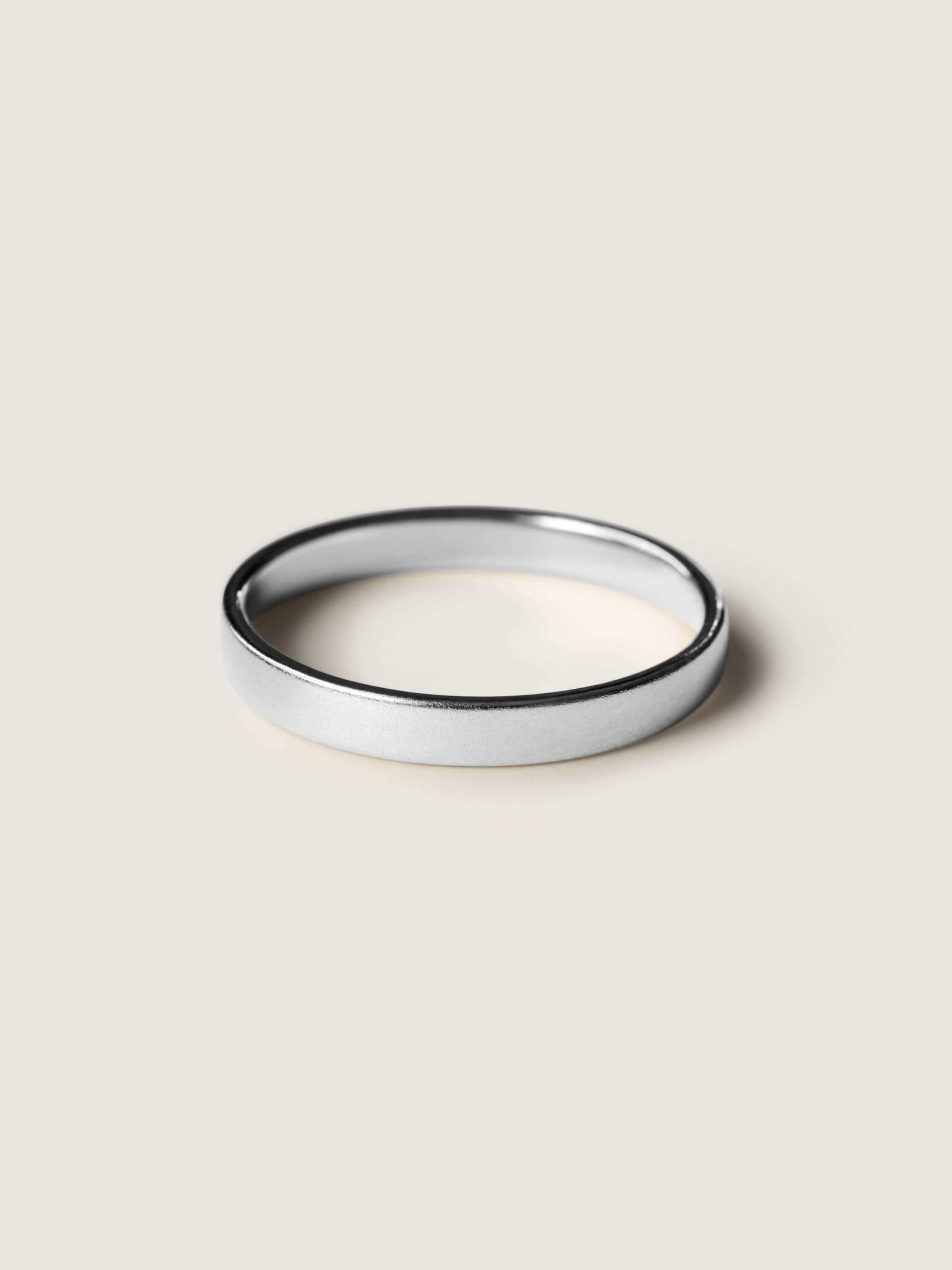 Classic 3mm Wedding Ring in White Gold