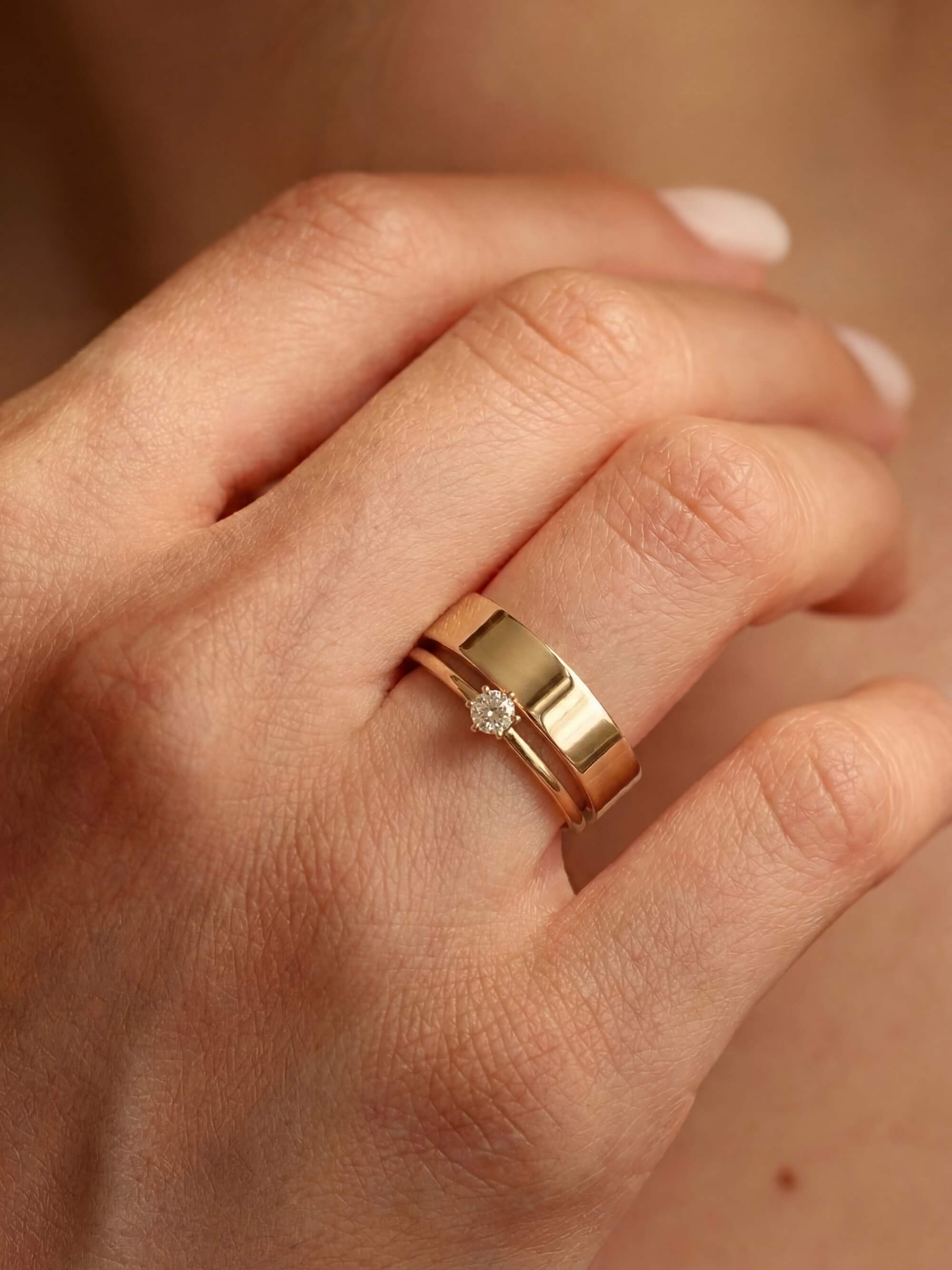 Classic 5mm Wedding Ring combined view v2