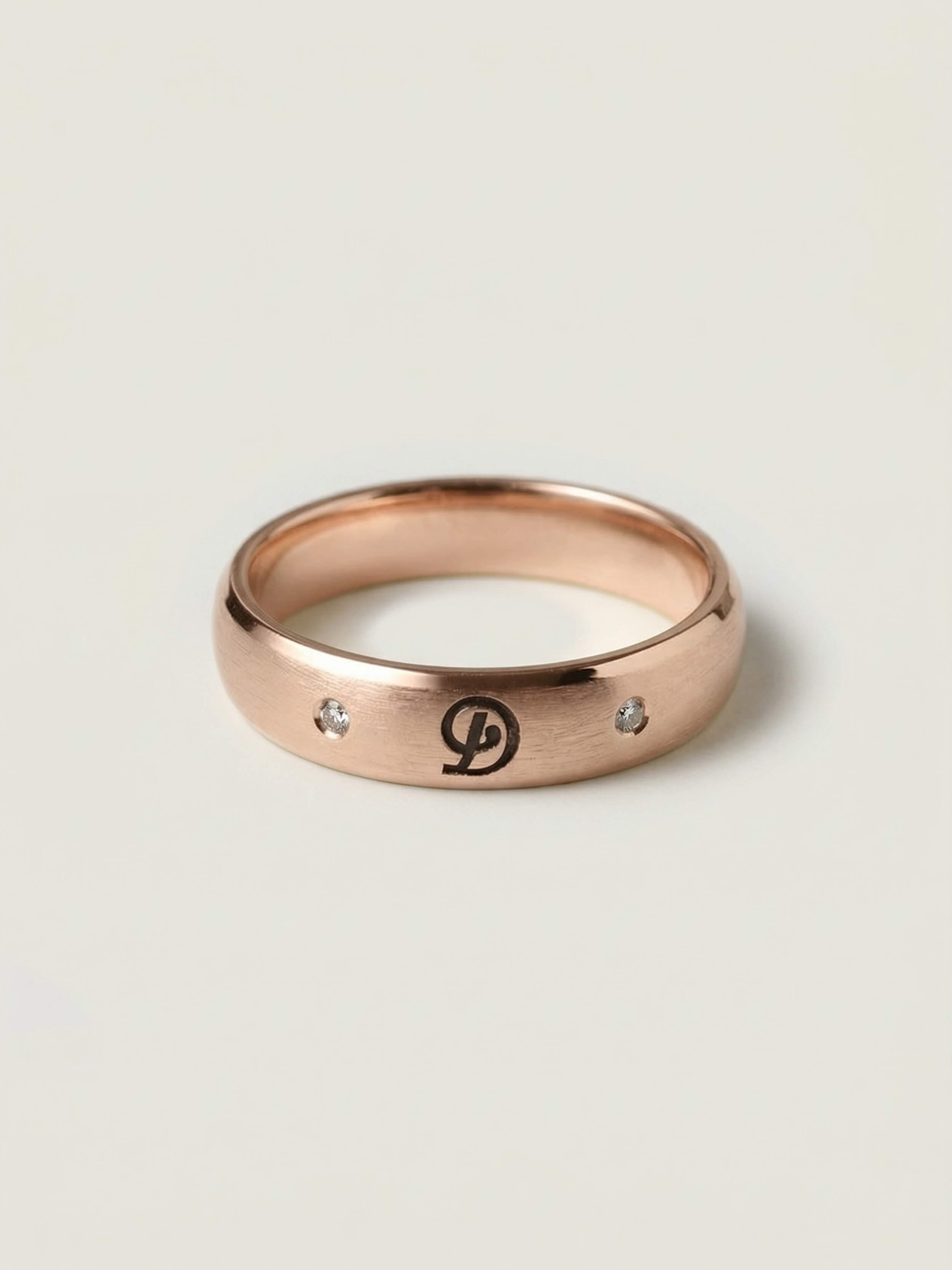 Signature Ring in Rose Gold