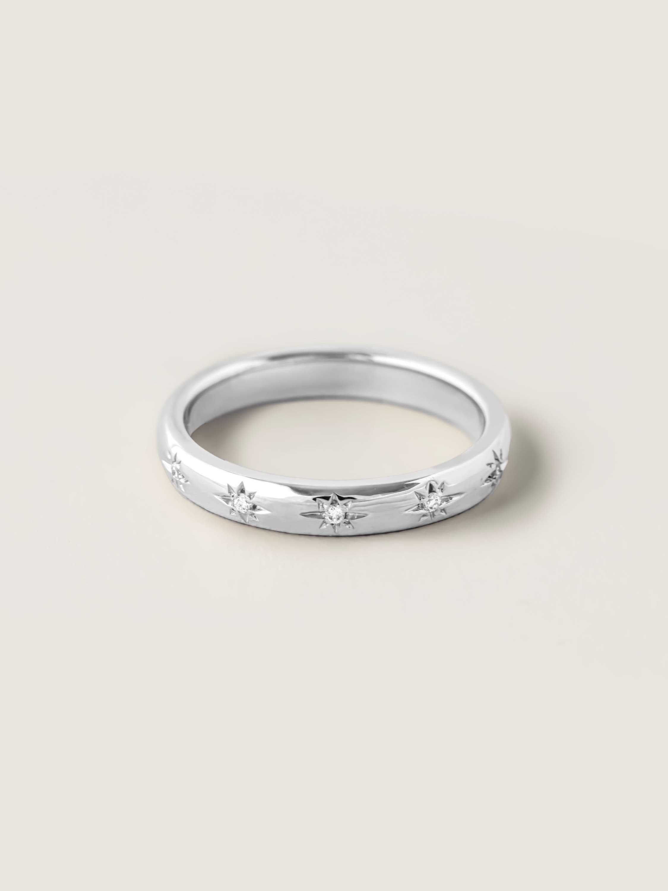 Stella Ring in White Gold